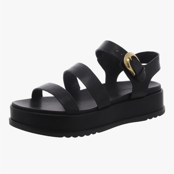 Naturalizer Women's 27 Edit Zizi Sandal Black with Gold Accent - Picture 1 of 12